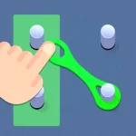 Play Move the rubber bands Logic puzzle online free