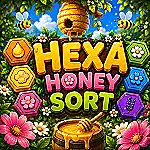 Play Hexa Honey Sort  Relaxing Hexagon Tile Puzzle Game online free