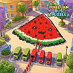 Play Pixel Jam Bus Puzzle online free