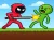 Play Red Stickman vs Monster School online free